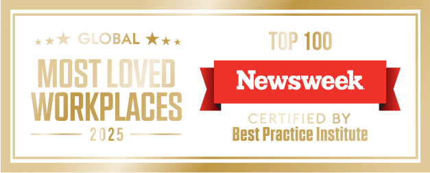 Global Most Loved Workplaces 2025 — Top 100, certified by Best Practice Institute