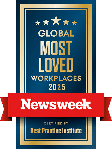 Global Most Loved Workplaces 2025 — Newsweek, certified by Best Practice Institute